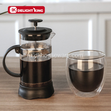 Стеклянный чайный френч-пресс высокого качества для кофе-плунжера